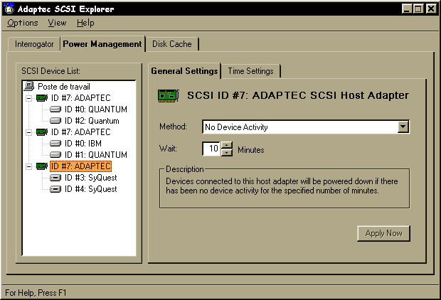 SCSI Power Management